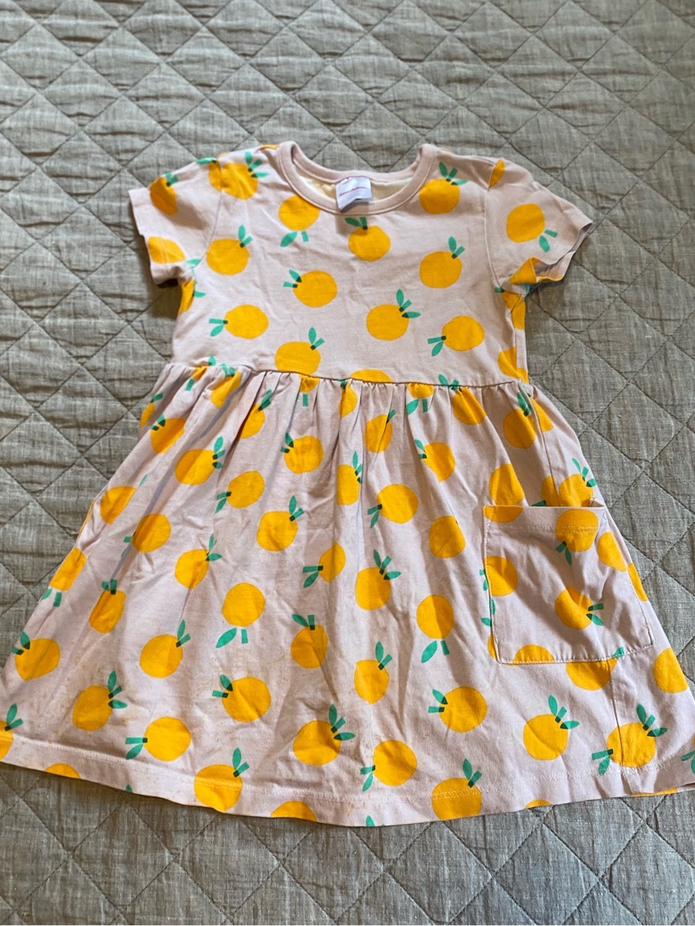 Hanna Andersson 4T Playground Dress with Pockets - oranges